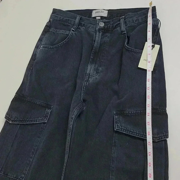 AGOLDE Minka Cargo Wide Leg Jeans In Spider - Picture 6 of 15